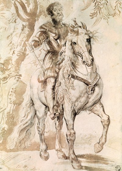 Study for an Equestrian Portrait of the Duke of Lerma by Peter Paul Rubens